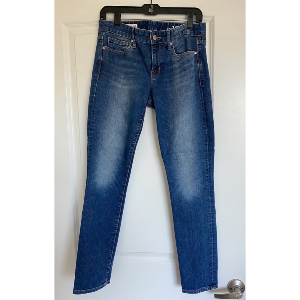 Gap 1969 Always Skinny Mid Rise Medium Wash Jeans